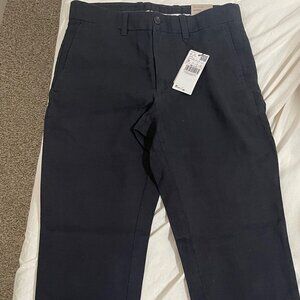 Mango Slim-fit 100% linen trousers